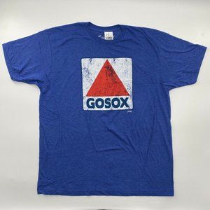 Sully's Boston Red Sox Gray Go-Sox Blue Graphic T-Shirt Short Sleeve Tee sz L